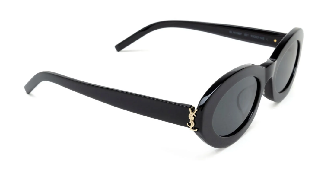 Saint Laurent, SLM136, 001 BLACK, 52